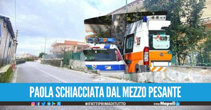 Dramma ad Ercolano, investita e uccisa da un camion mentre attraversa la strada