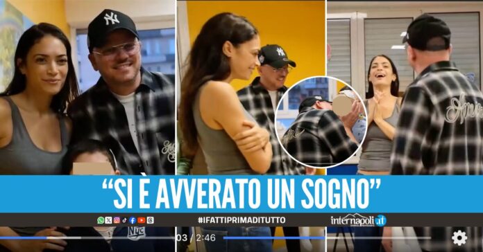 Gigi D'Alessio ed Elodie in visita al Santobono, sorrisi e regali ai piccoli pazienti