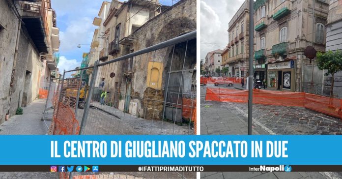 Giugliano, caos viabilità dopo la chiusura di C. Campano e via Panico il nuovo dispositivo traffico