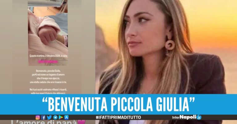 Giulia Tramontano, il fratello Mario diventa papà la bimba si chiama come lei