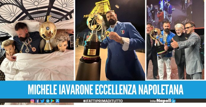Il barbiere napoletano Michele Iavarone vince l'OMC Hairworld 'World Cup' 2024 a Parigi