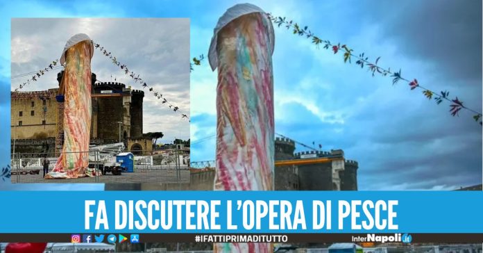 Ironia e polemiche a Napoli per l'installazione artistica di Gaetano Pesce 'Tu si 'na cosa grande'