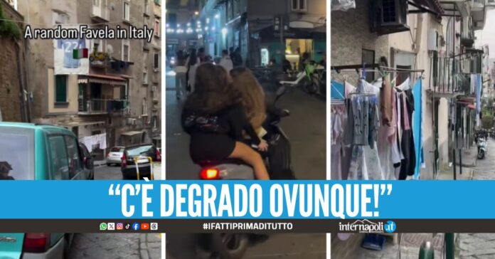 L’influencer americano racconta il suo viaggio a Napoli “Sembra una favelas”