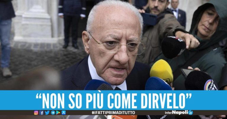 Mi ricandido. Chi ci sta, ci sta Vincenzo De Luca conferma la corsa al terzo mandato
