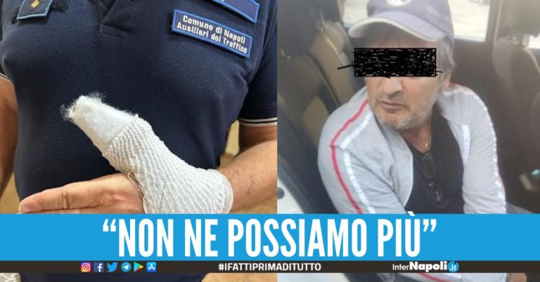 Multa le auto nella sua zona parcheggiatore aggredisce ausiliario del traffico a Fuorigrotta