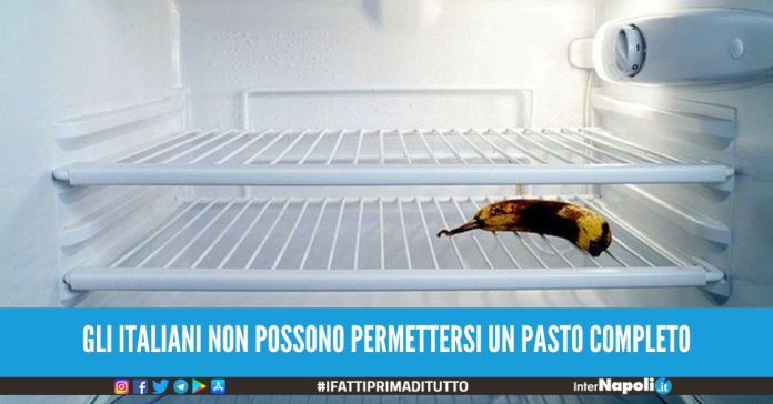 Il tasso della povertà alimentare aumenta in Italia.