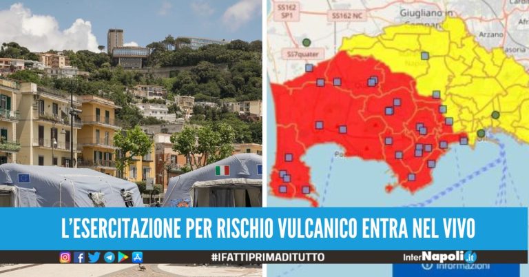 Al via l'esercitazione della Protezione Civile ai Campi Flegrei, attesa per il messaggio di IT-Alert