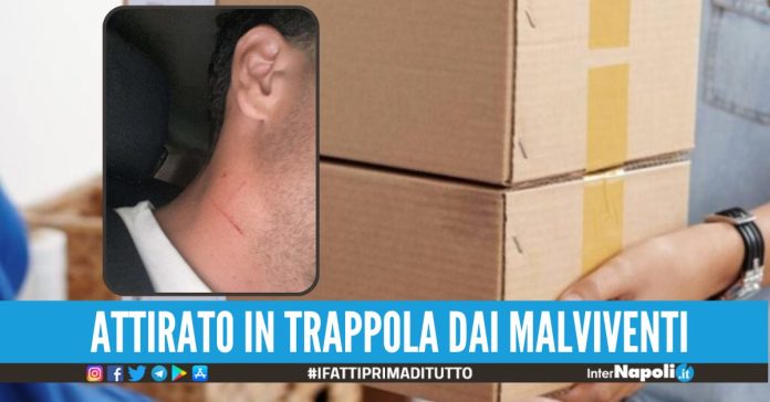 Agguato choc al corriere a Torre Annunziata, malviventi lo pestano e gli puntano il coltello alla gola
