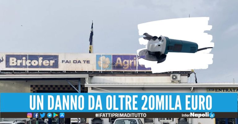 Furto al megastore a Benevento, i ladri via con l'incasso e oggetti per ferramenta