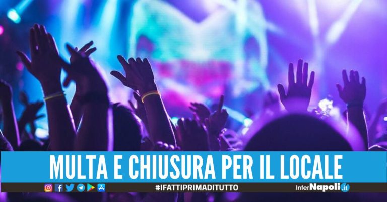 Era un bar ma aveva 400 persone a ballare all'interno, chiusa discoteca abusiva a Pozzuoli