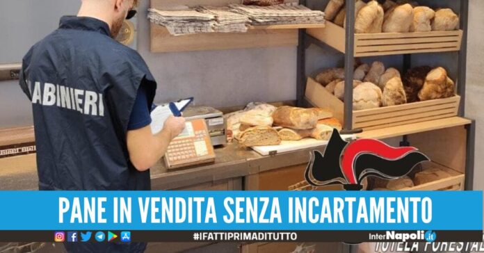 Sequestrato oltre un quintale di pane nel Casertano, era venduto sfuso e senza pellicola