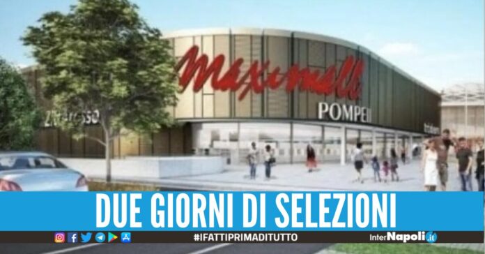 Apertura del Maximall Pompeii, via alle assunzioni: come candidarsi e le figure ricercate