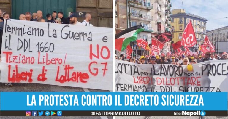 Via al processo contro 43 disoccupati di Scampia, corteo sfila verso l’aula bunker di Poggioreale