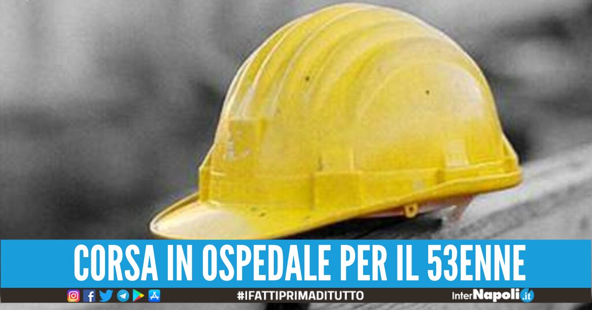 Incidente sul lavoro a Portici, operaio cade dall'impalcatura e batte ...