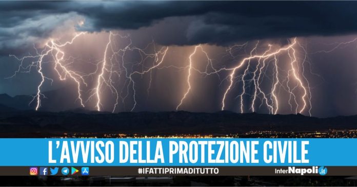 Piogge e temporali in Campania, emanata l'allerta meteo: durerà 24 ore