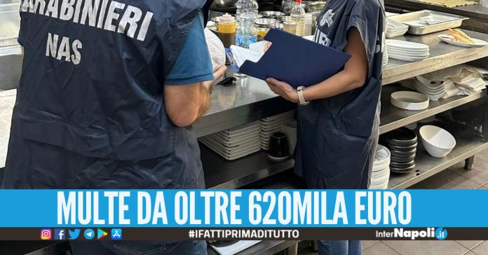 Raffica di controlli dei Nas a Napoli, sequestrati 550mila kg di alimenti