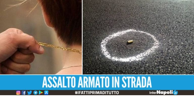 Colpo di pistola esploso durante la rapina in strada a Napoli