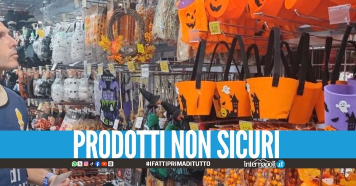 Sequestrati 470mila prodotti di Halloween, maxi blitz in provincia di Napoli