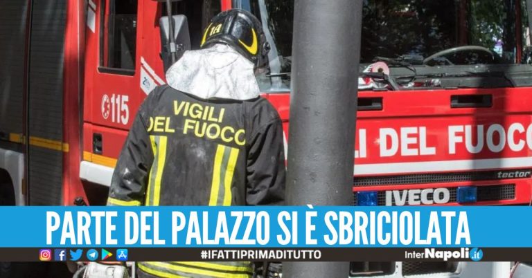 Crollo in un palazzo a Torre del Greco, 6 famiglie verso lo sgombero