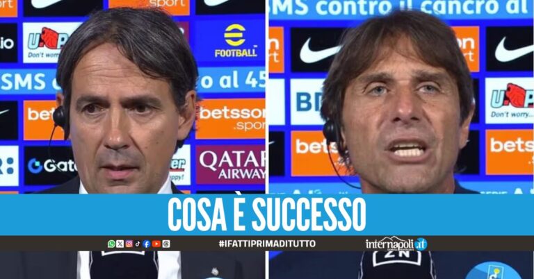 "Lui parla per sé", il botta e risposta tra Conte e Inzaghi dopo Inter-Napoli