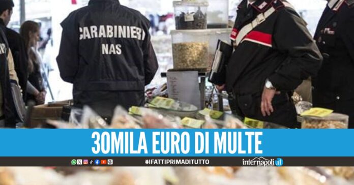 Blitz dei carabinieri al mercato di Antignano, sequestrati 400 chili di alimenti