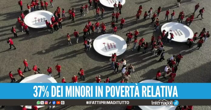povertà infantile campania