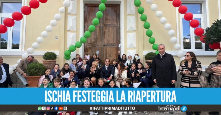 Riapre scuola a sette anni dal terremoto di Lacco Ameno, Ischia. Potranno rientrarvi oltre 200 studenti.