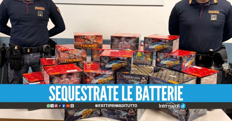 Compra 136 kg di fuochi d'artificio a Napoli, 43enne beccato a Roma