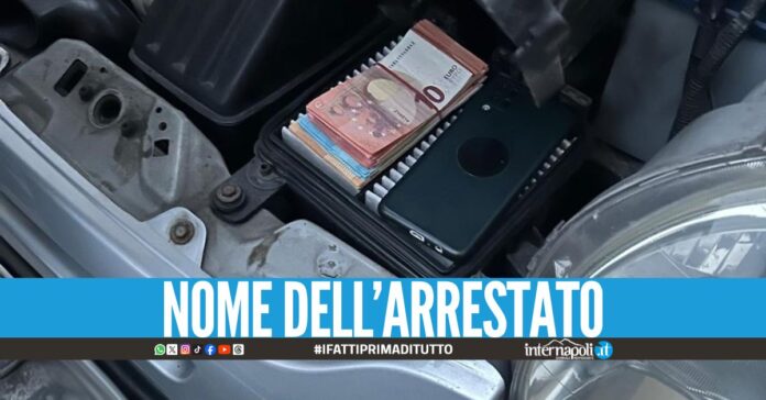 Nasconde 2700 euro nel motore, ricercato preso a Napoli