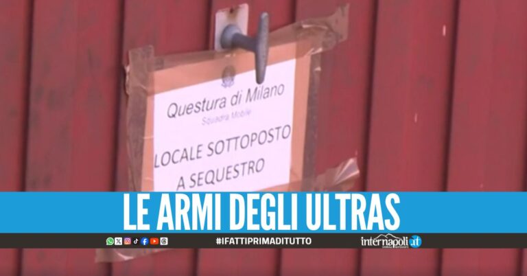 Gli ultras dell'Inter avevano kalashnikov e bombe a mano nel covo