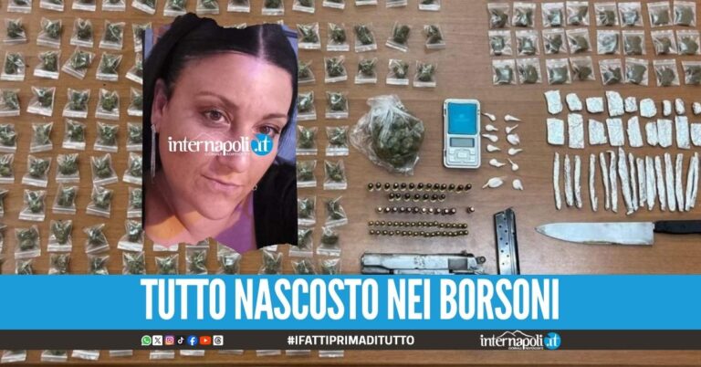 Pistola e droga nascoste in casa, 43enne arrestata a Secondigliano
