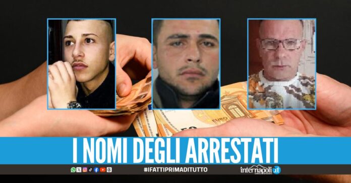 Pizzo al commerciante per conto del clan Moccia, 3 arresti