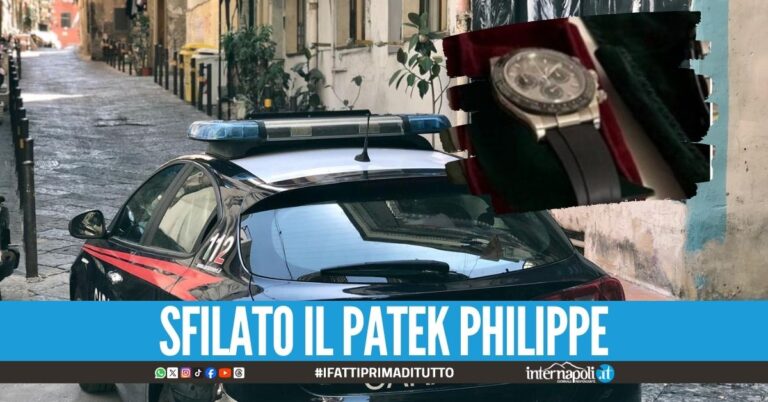 Ruba un orologio da 110mila euro, preso rapinatore a Napoli