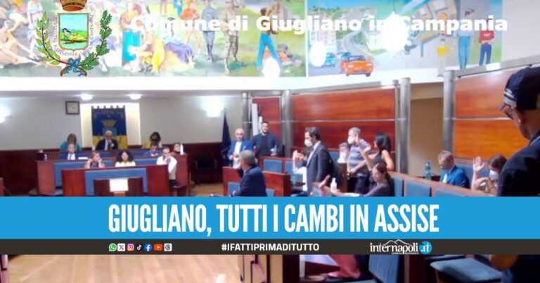 Dimissioni e cambi di casacca rivoluzionato il Consiglio comunale di Giugliano eletto nel 2020