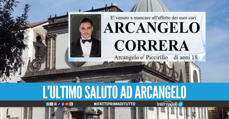 Giovedì il funerale di Arcangelo Correra, il 18enne ucciso dall'amico Renato Caiafa