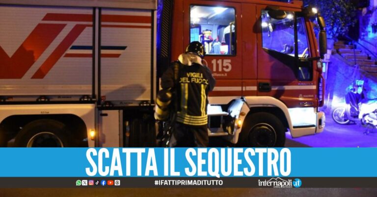 L'ombra del racket ad Arzano, calzaturificio distrutto dalle fiamme
