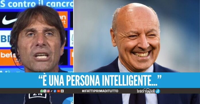 Marotta risponde a Conte: Se parla ha un obiettivo ma il rigore per l'Inter c'era