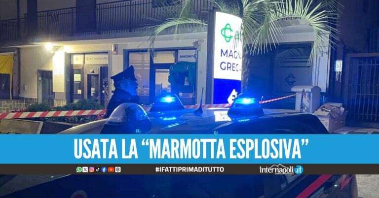 Assalto al bancomat con esplosione nell'Avellinese, ladri in fuga col bottino
