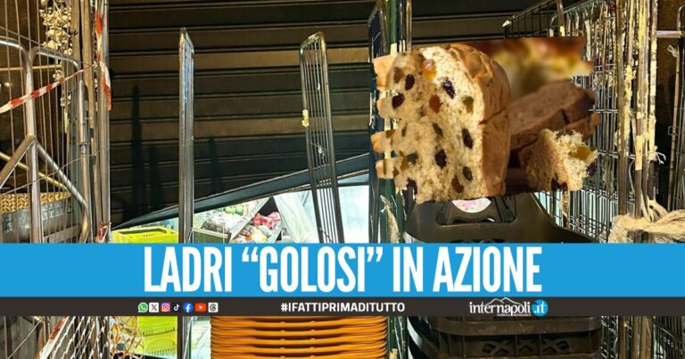 Furto "natalizio" nel supermercato a Napoli, ladri portano via i panettoni