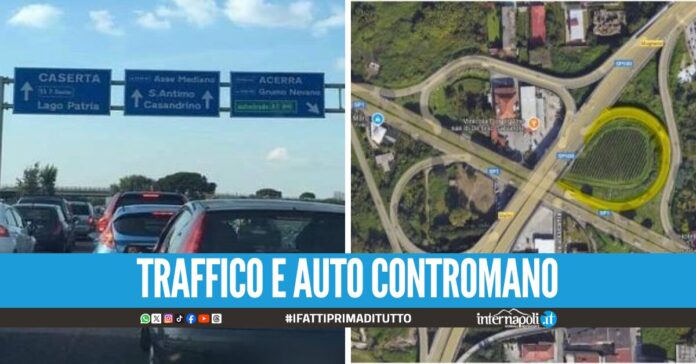 Caos sull'Asse Mediano, chiuso lo svincolo per Mugnano per lavori di manutenzione
