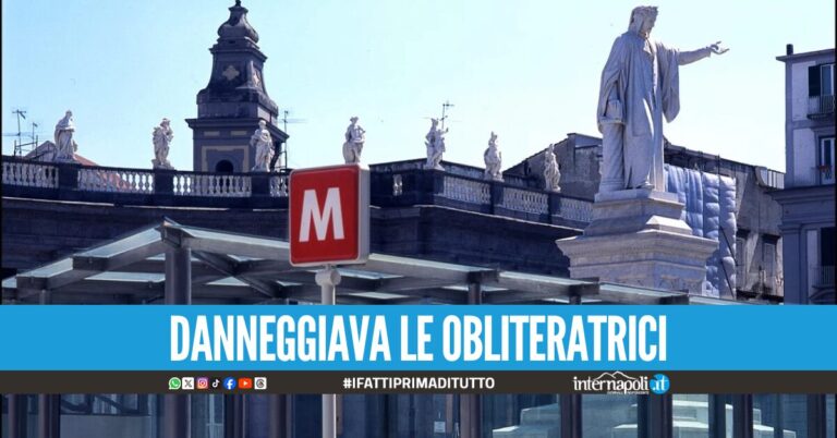 Aggredisce una guardia giurata e prova a rubargli la pistola, tensione nella stazione metro di Piazza Dante