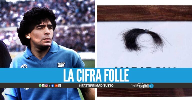 "Maradona-mania" a quattro anni dalla scomparsa, una sua ciocca di capelli all'asta per 50mila euro