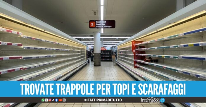 Supermercato chiuso a Salerno dai Nas e dall'ASL