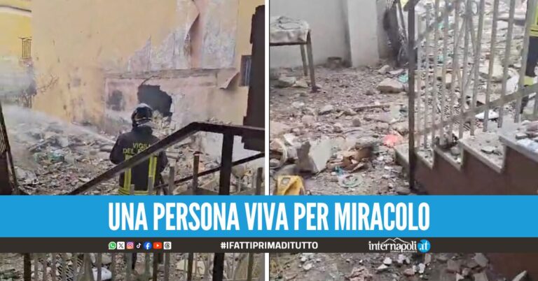 Quarto, l’esplosione nel deposito abusivo di petardi: locale sventrato