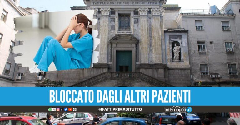 Ricoverato al Pellegrini dopo una rissa, paziente aggredisce l'infermiera