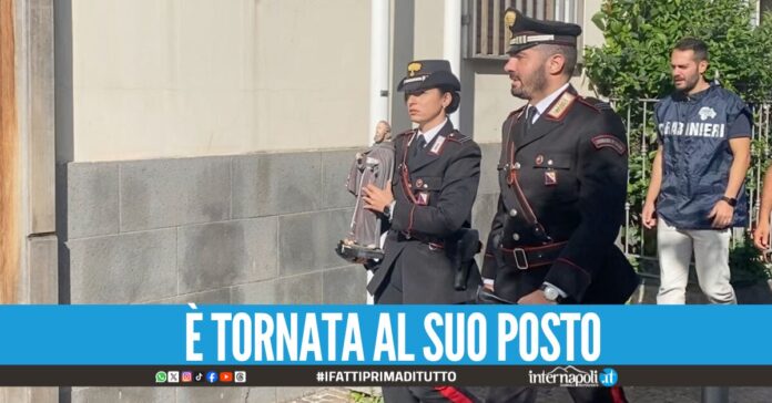 Ritrovata la statua di San Ciro rubata al Vomero denunciato 54enne di Soccavo