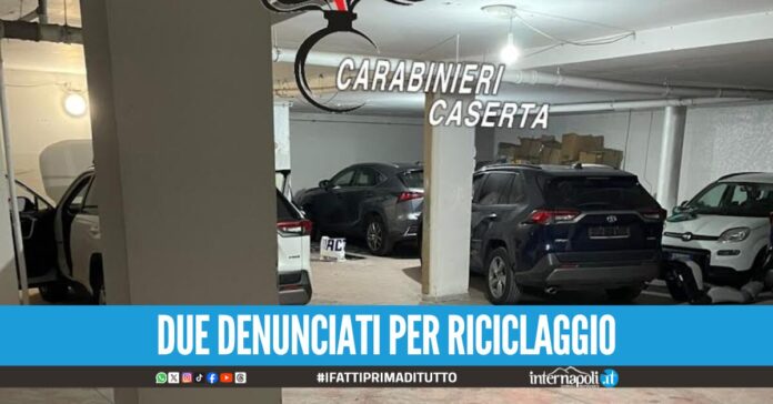 Scoperto garage di auto rubate a Teverola denunciati un 59enne e un 51enne