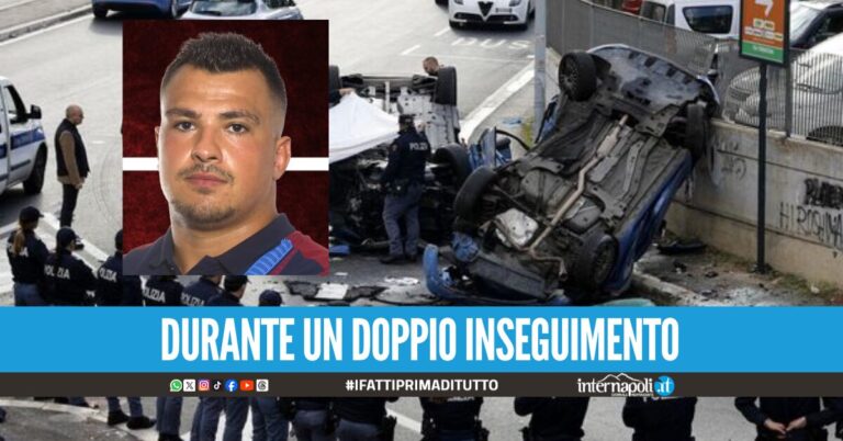 Terribile scontro tra due volanti della polizia, morto un agente di 32 anni