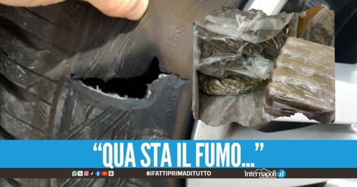 Hashish in viaggio dalla Spagna a Mugnano, carico nascosto nelle ruote