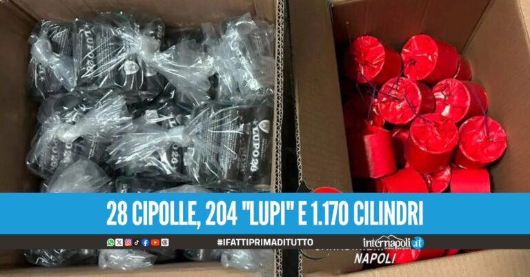 Botti illegali nel garage di un'abitazione a Gragnano, arrestati padre e figlio